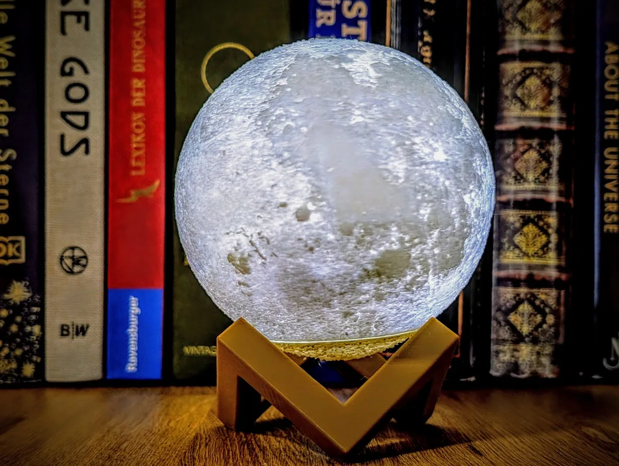 Seamless Full Moon (tealight, fairy light) view 2