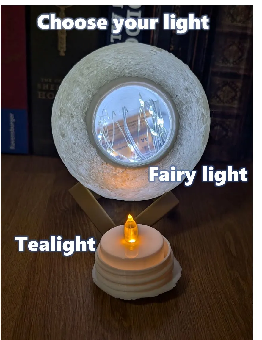 Seamless Full Moon (tealight, fairy light) view 4