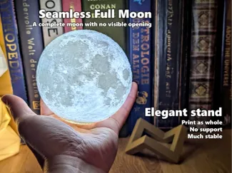 Seamless Full Moon (tealight, fairy light)