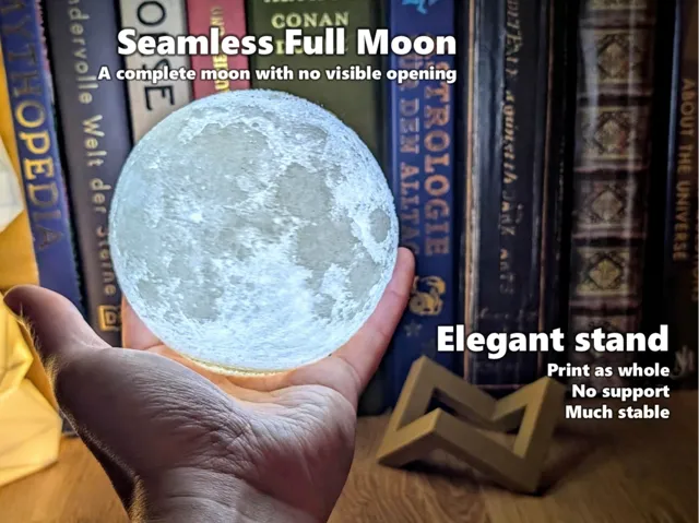 Seamless Full Moon (tealight, fairy light)