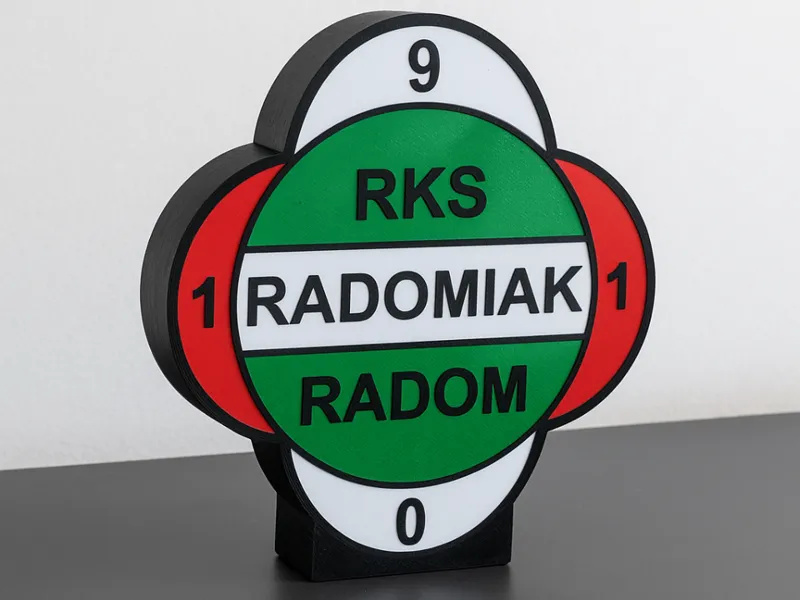 Radomiak Radom LED Lamp – 3D Printed Fan Decor