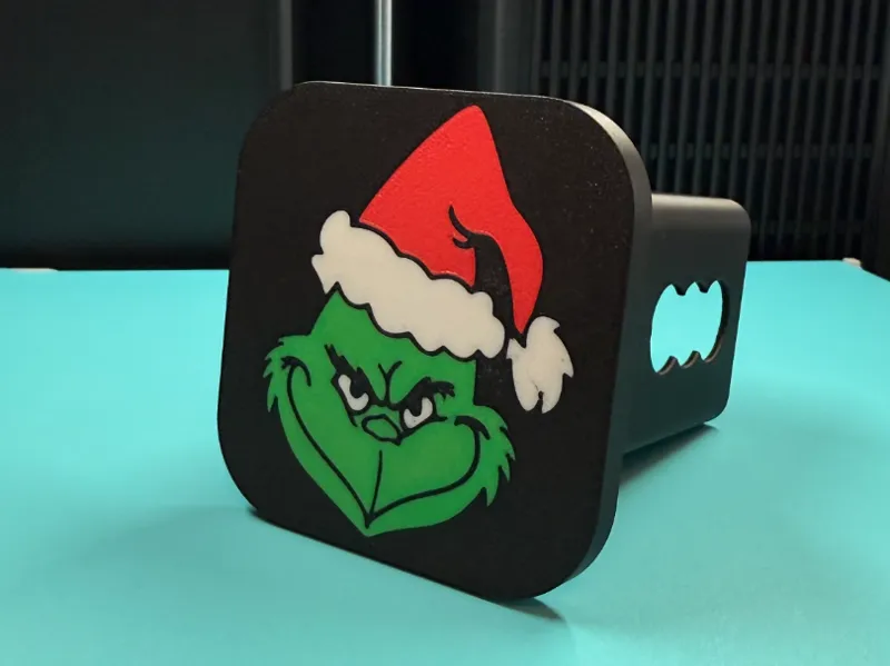 Grinch Trailer Hitch Cover - V2