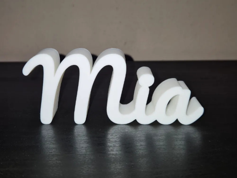 Mia Name Sign Display Decor by GabT - MakerWorld