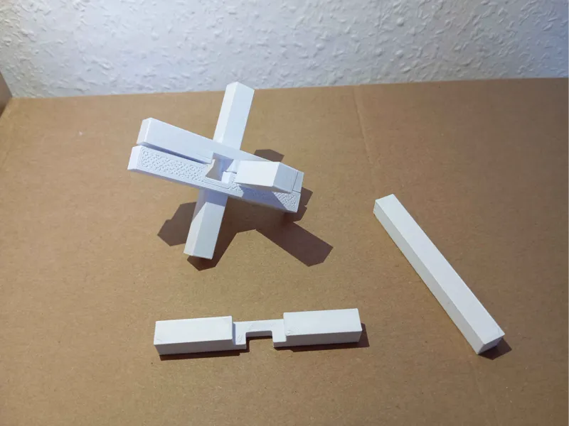 Knot puzzle, 6 pieces