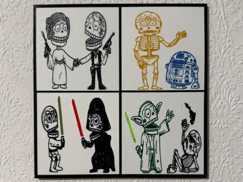 10x10 Star Wars plates