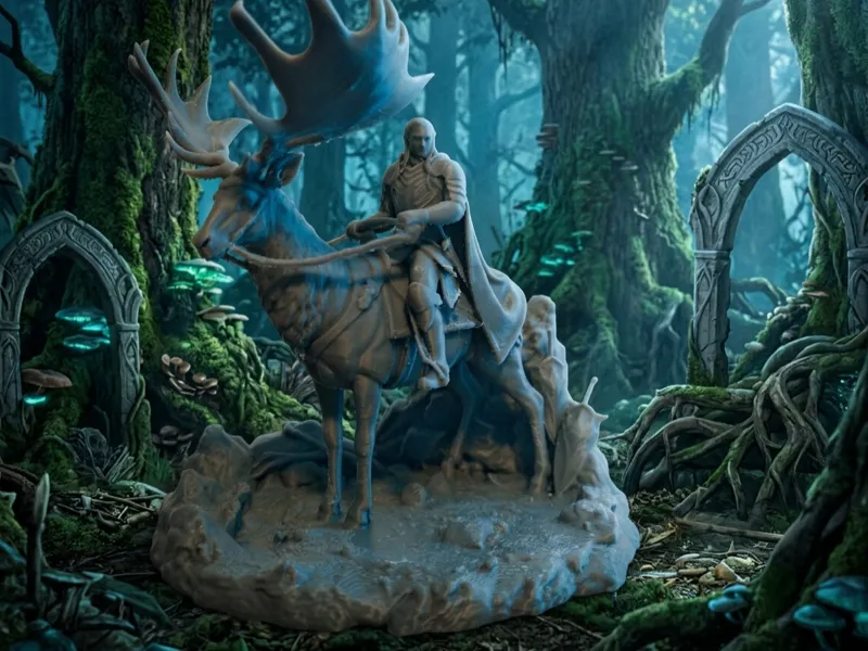 Thranduil su Alce – Re del Bosco – Lo Hobbit