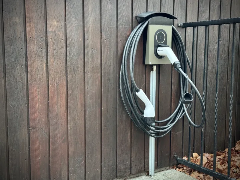 EV cable holder for Zaptec Go chargers