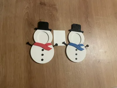 Snowman Christmas Ornament with Frame