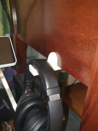 Support casque pour panneau de bureau vertical — photo 3