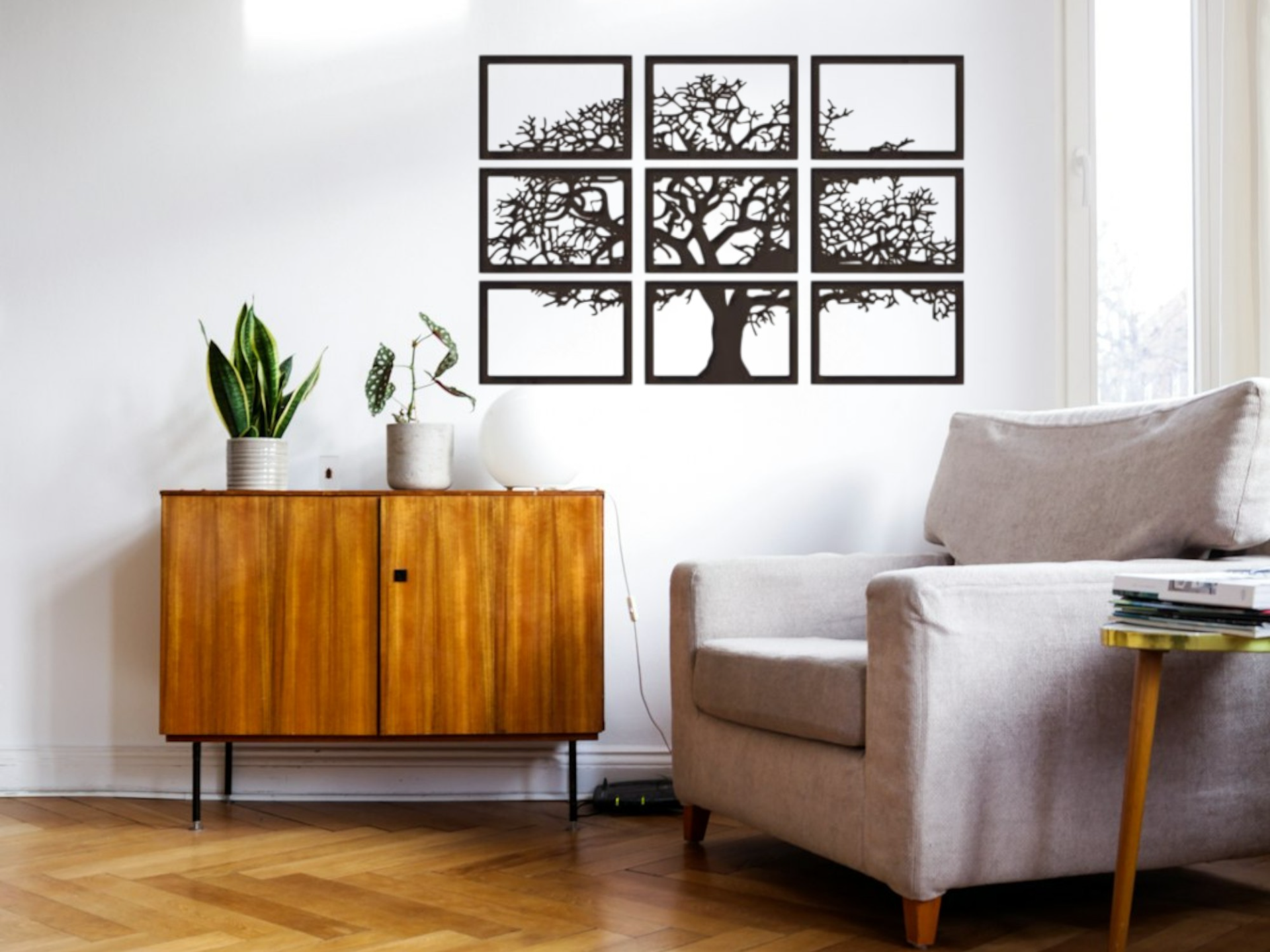 Baum Silhouette großes Wandbild