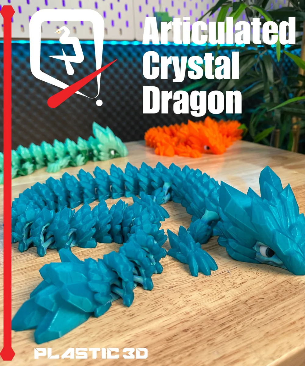可动关节水晶龙-长老 - 免费 3D 打印模型 - MakerWorld