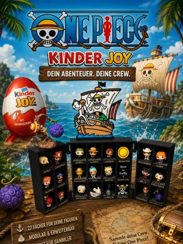 Escenografía en miniatura: 24 Kinder Joy One Piece Figures Display Diorama — vista de referencia 2