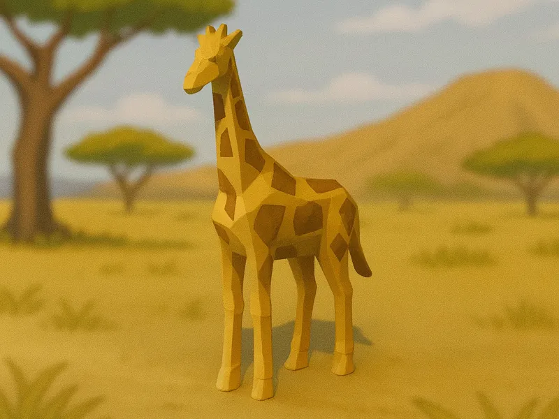 Low Poly Giraffe