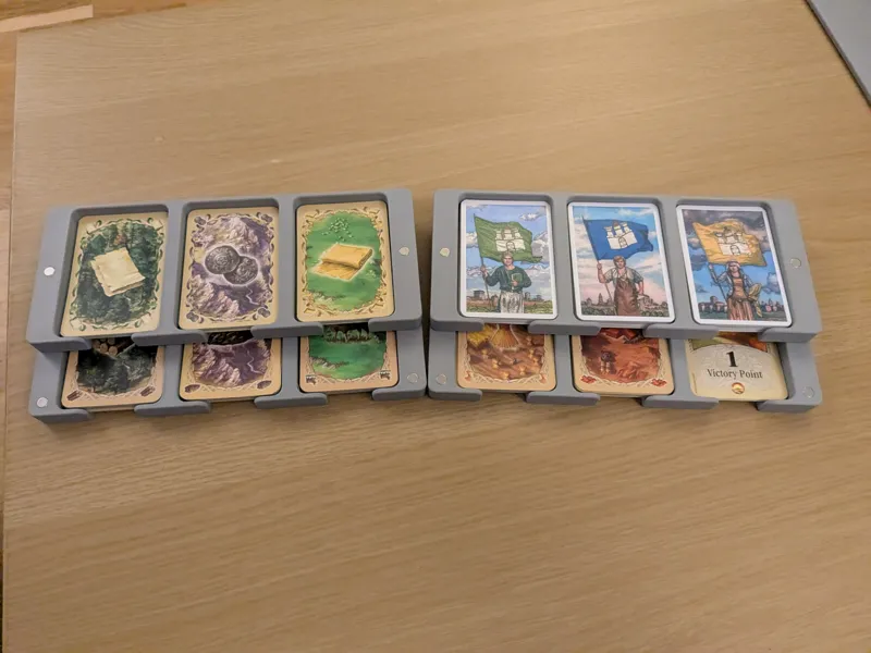 Catan magnetic card trays