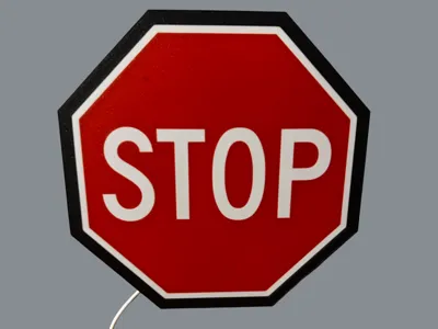 Stop Sign Light Box