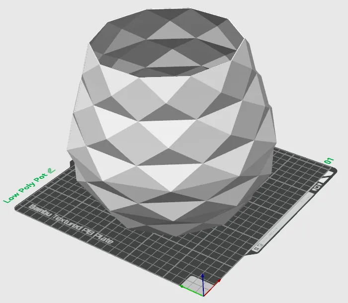 Low Poly Pot by 3dPrintingMakerWorld: Download Free 3D Models