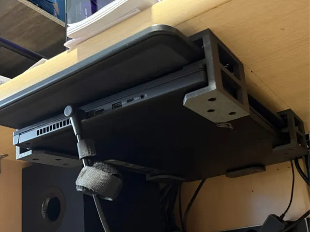 Double under desk laptop