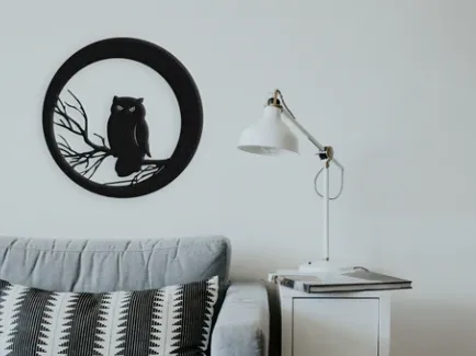 2D wall art owl