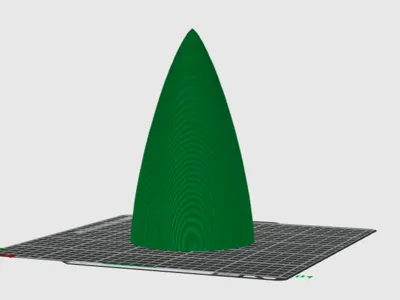 Returnable PET bottle rocket nose cone