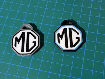 MG brand logo keychain