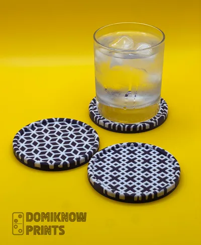 NEW Two Colour Pattern Coasters (No AMS Required)