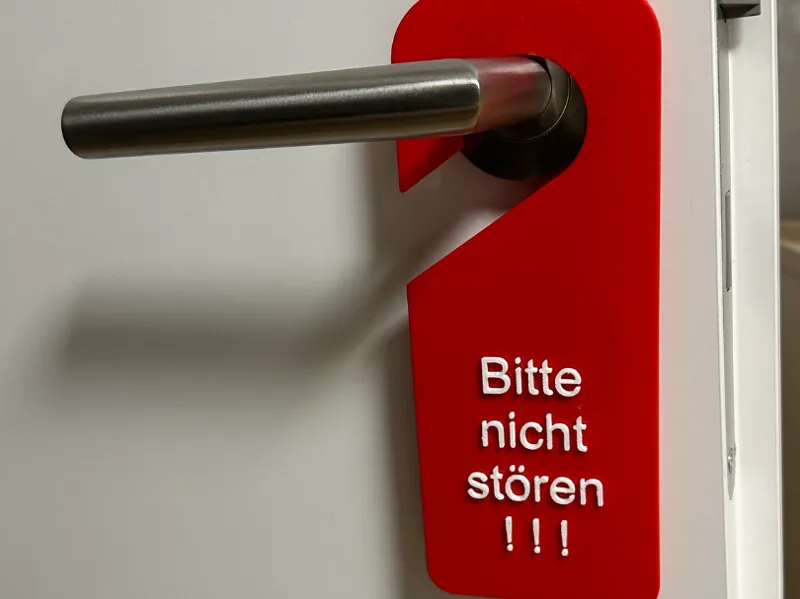 Neues Design, Türhänger - Bitte nicht stören   