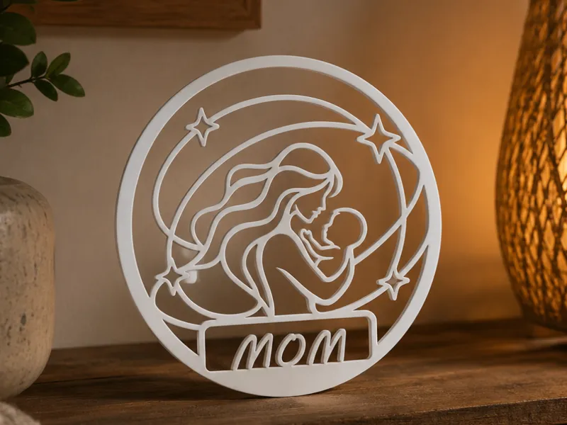 Mother's Day Ornament (Print-in-place) no glue