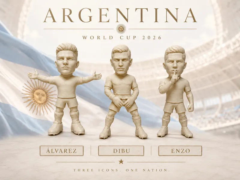 World Cup 2026 Argentina - Álvarez, Dibu & Enzo