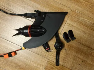 大疆6010电机制作的水下浆板推进器全套支架