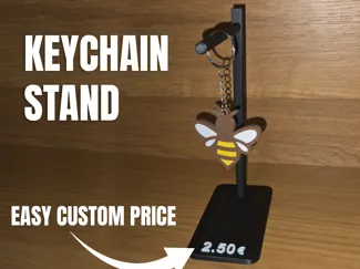 Editable Price Keychain Display Stand | AMS Ready
