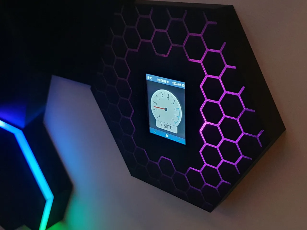 Hexatiles - Hexagon LED Wall tiles view 4