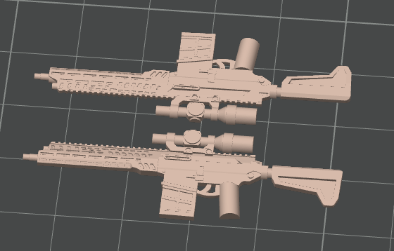 Miniatura 1 do modelo 3D 乐高小人武器 M7步枪