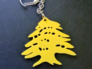 Lebanese Cedar Keychain