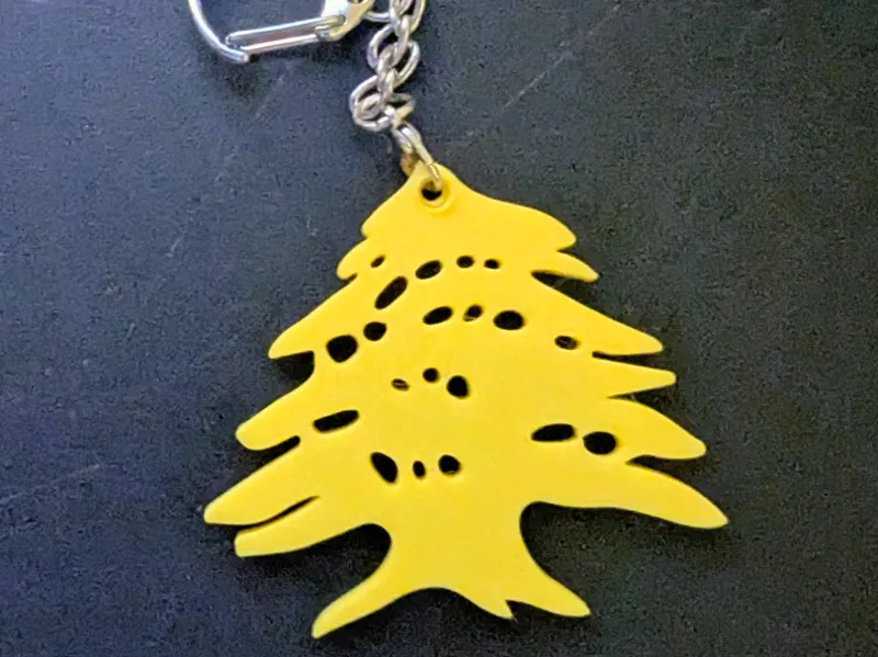 Lebanese Cedar Keychain