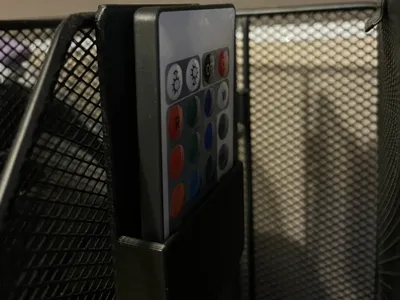 Simple RGB LED Light Remote Holder w/Hanging Lip