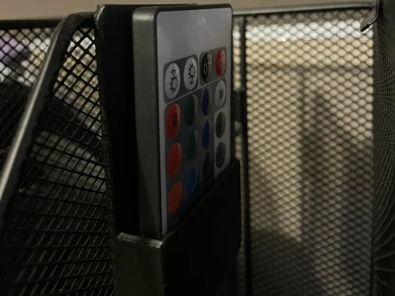Simple RGB LED Light Remote Holder w/Hanging Lip