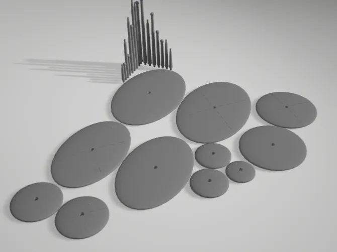 Flight Bases – 15mm to 105x70mm