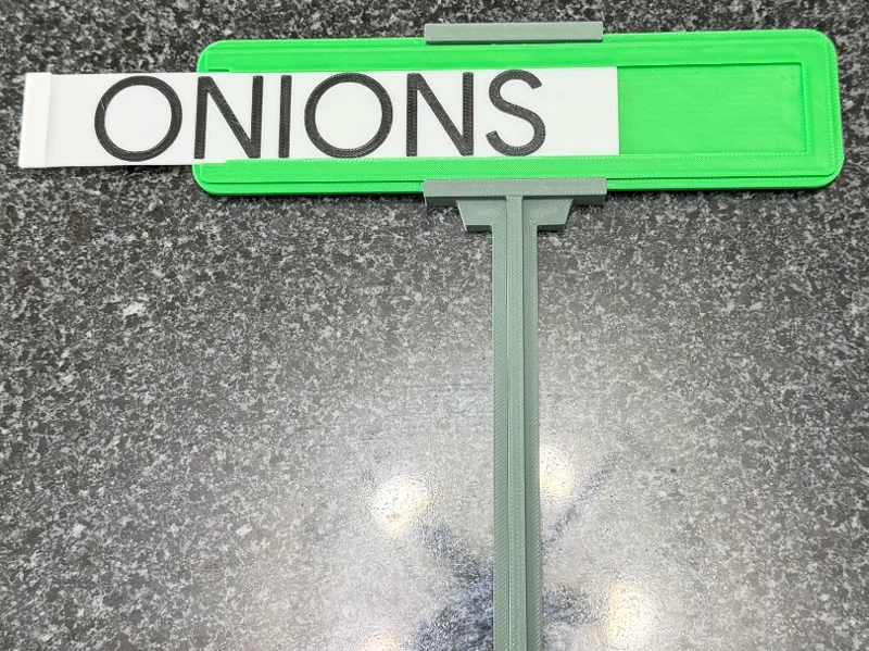 Plant street sign garden row marker