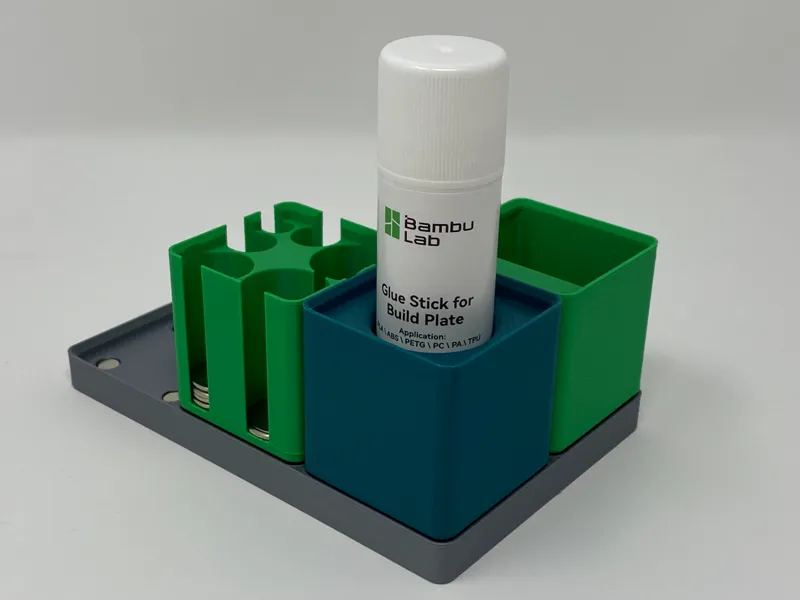 Gridfinity ergonomic gluestick holder