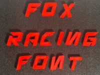 Lettres et chiffres style Fox Racing — photo 1