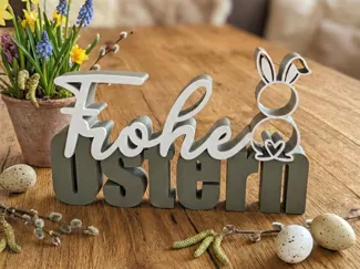 Schriftzug "Frohe Ostern" Ostern| Geschenk | Deko
