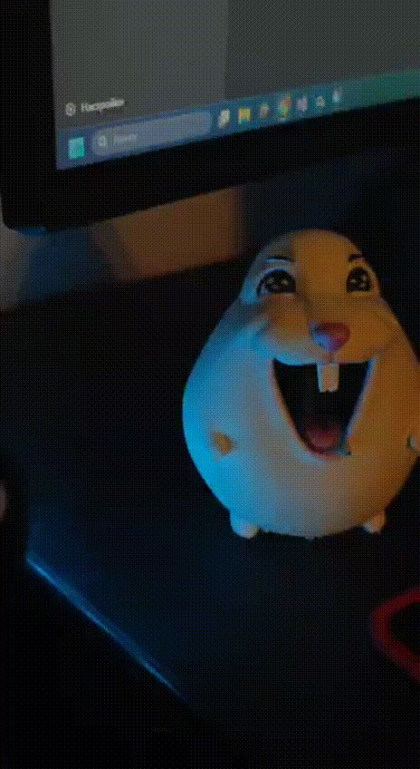 Meme Hamster – Cute Funny Chubby Hamster Figurine