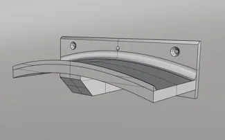 Wall mount for vacuum cleaner hose or other hoses