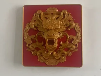 Switch sticker, dragon relief, for decorating plain switches