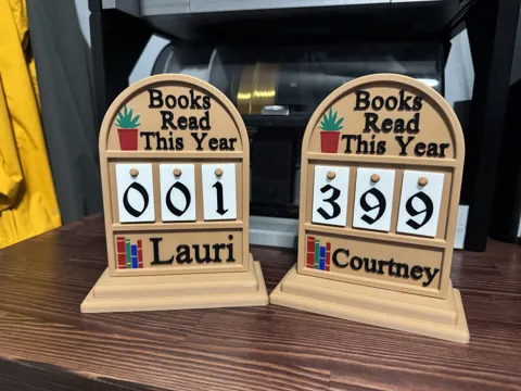 Modelo para impresión 3D: Books Read Counter — referencia de MakerWorld