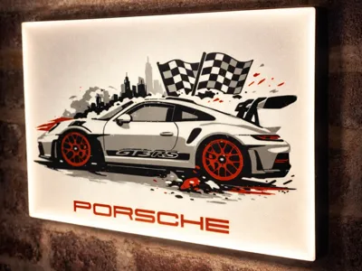 Porsche GT3 Rs Light Box