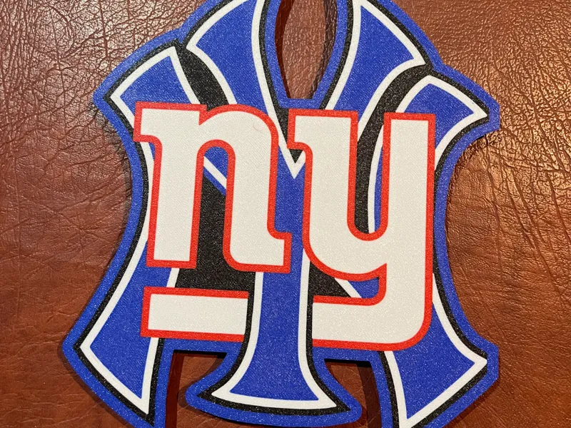 New York Yankees and Giants Light box