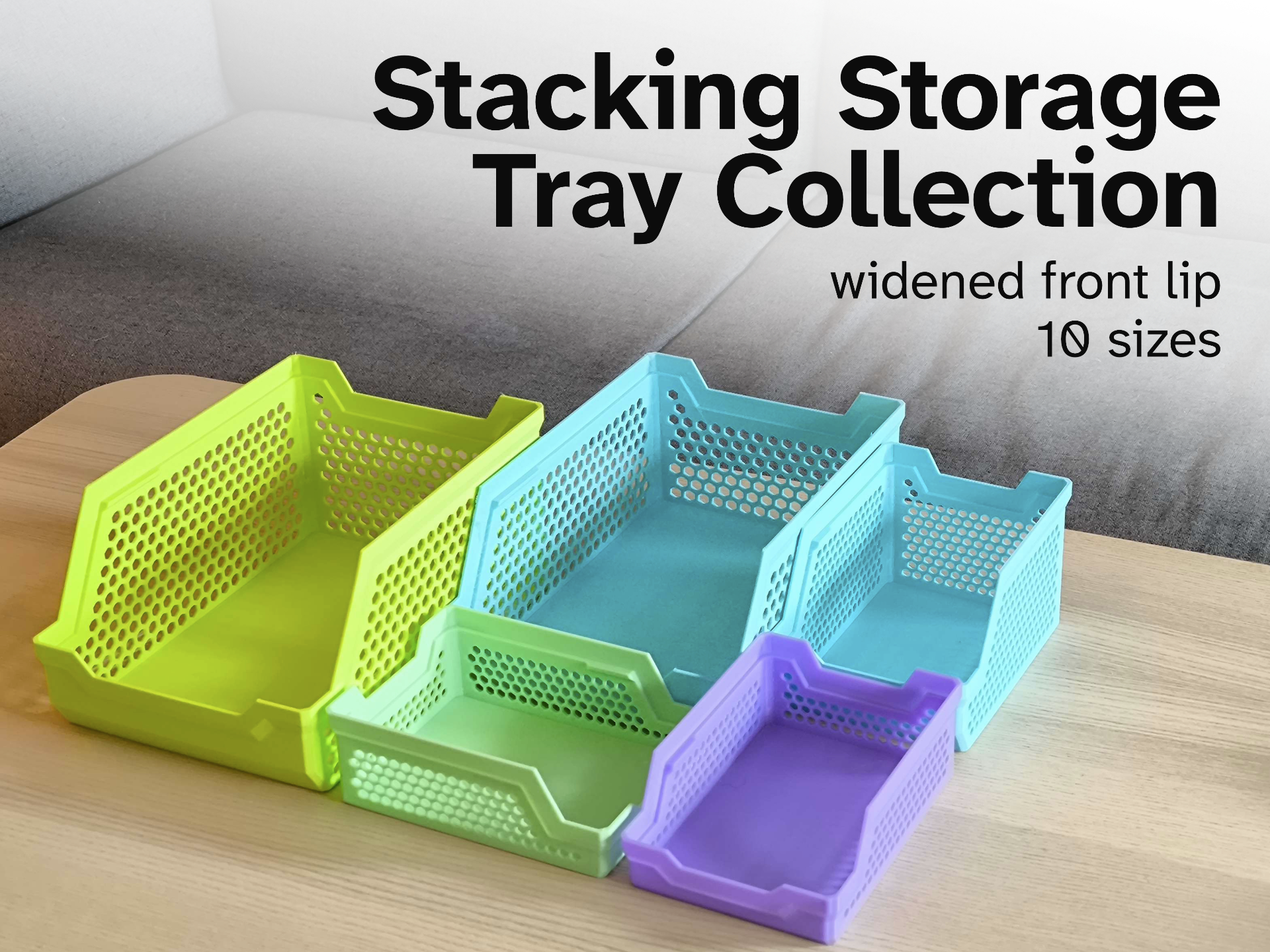 Stacking Storage Tray Collection (10 sizes)