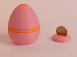 Salt & Pepper Egg-Shaped Dispenser Set 