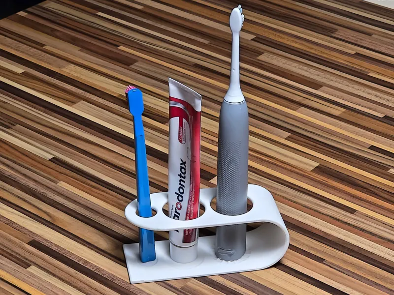 Simple & universal toothbrush holder (+ Sonicare)